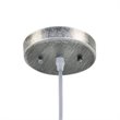 Yosemite Home Decor Gris Plateado 1-Light Aluminum Pendant in Silver