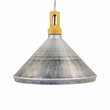 Yosemite Home Decor Gris Plateado 1-Light Aluminum Pendant in Silver