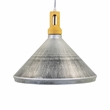 Yosemite Home Decor Gris Plateado 1-Light Aluminum Pendant in Silver