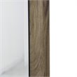 Yosemite Home Decor Large Rectangle Traditional Wood Casual Mirror in Gray/Black