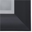 Yosemite Home Decor Medium Rectangle Beveled Glass Resin Casual Mirror in Black