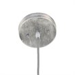 Yosemite Home Decor Gris Plateado 1-Light Aluminum Pendant in Silver