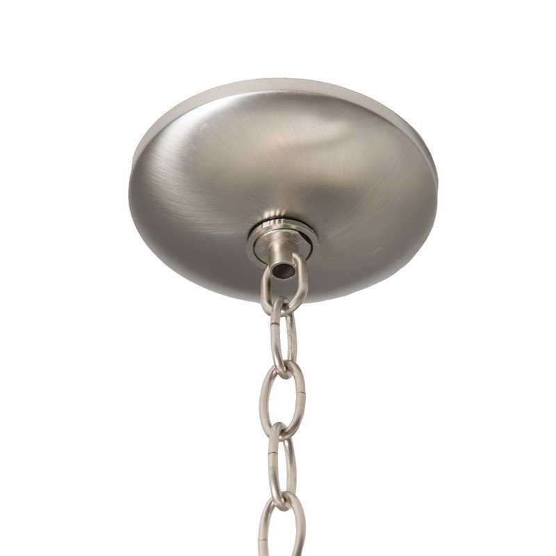 Yosemite Home Decor Ribbon Falls 2-Light Glass Pendant in Nickel