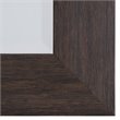 Yosemite Home Decor Large Rectangle Resin Casual Mirror in Brown