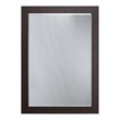 Yosemite Home Decor Large Rectangle Resin Casual Mirror in Brown