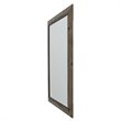 Yosemite Home Decor Medium Rectangle Beveled Glass Wood Casual Mirror in Gray