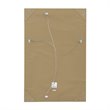 Yosemite Home Decor Medium Rectangle Beveled Glass Wood Casual Mirror in Gray
