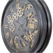 Yosemite Home Decor Sophisticated Design Modern Metal Paris Gear Clock in Black