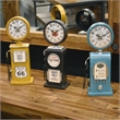 Yosemite Home Decor Route 66 Transitional Metal Table Top Clock in Yellow