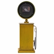 Yosemite Home Decor Route 66 Transitional Metal Table Top Clock in Yellow