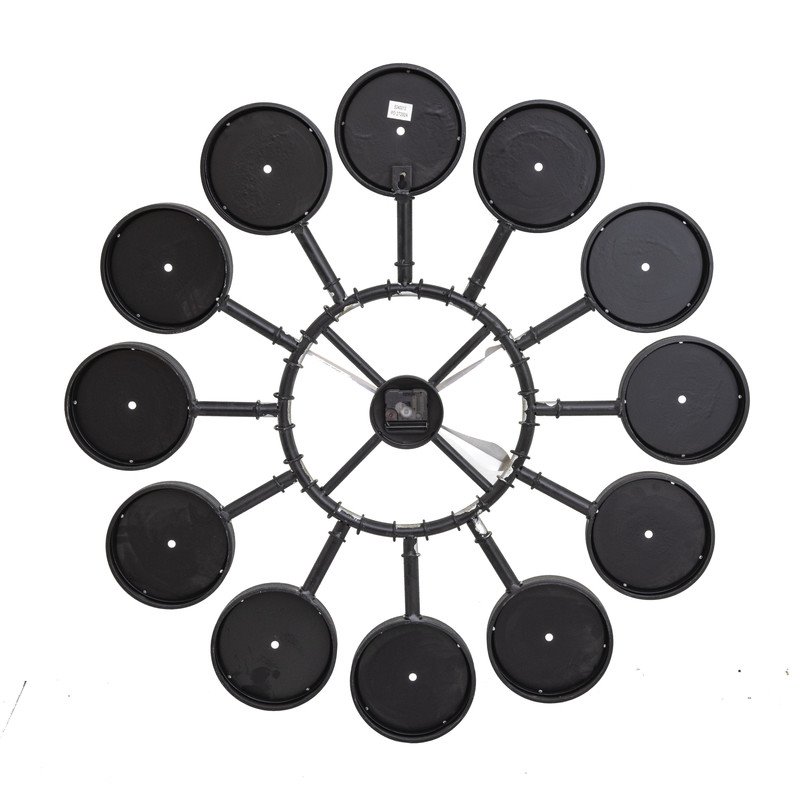 Yosemite Home Decor Coastal Metal Bubble Wall Clock in Multi-Color
