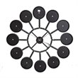 Yosemite Home Decor Coastal Metal Bubble Wall Clock in Multi-Color