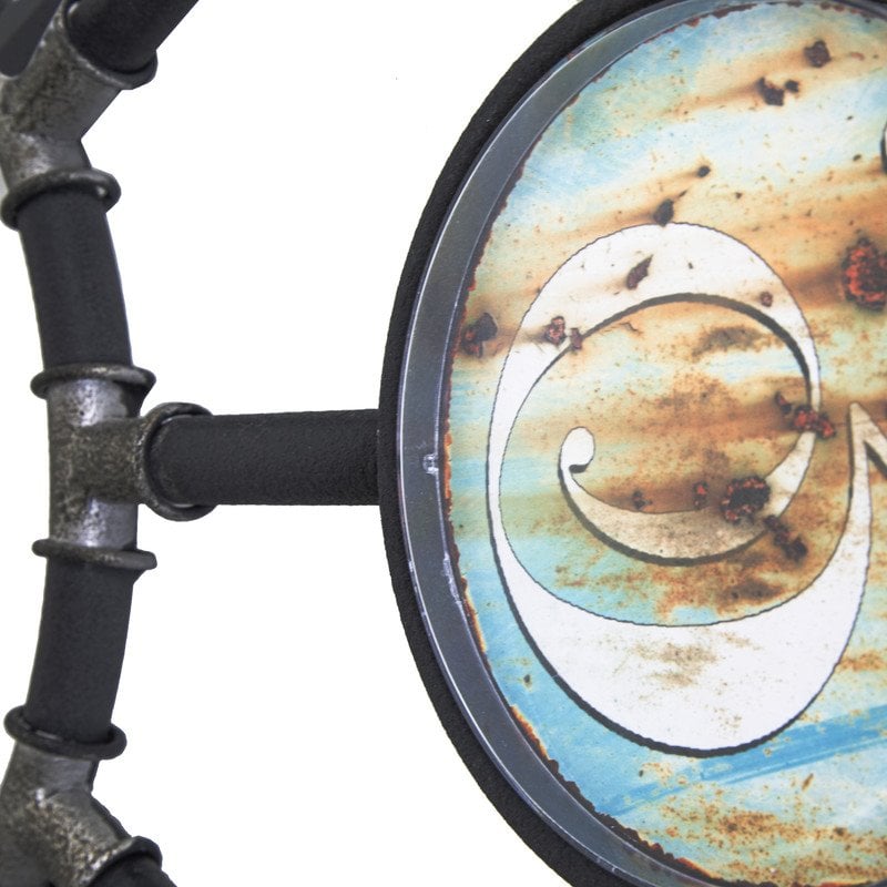 Yosemite Home Decor Coastal Metal Bubble Wall Clock in Multi-Color