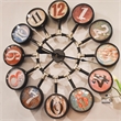 Yosemite Home Decor Coastal Metal Bubble Wall Clock in Multi-Color