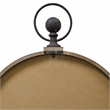 Yosemite Home Kensington Station Engineered Wood Wall Clock in Off White