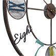 Yosemite Home Decor Whimsical Design Metal Wall Clock in Multi-Color