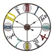 Yosemite Home Decor Whimsical Design Metal Wall Clock in Multi-Color