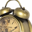 Yosemite Home Decor Modern Metal Gears Table Top Clock in Aged Bronze and Brass