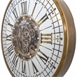 Yosemite Home Decor Modern Metal Gears Wall Clock in Antique Golden