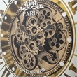 Yosemite Home Decor Modern Metal Gears Wall Clock in Antique Golden
