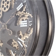 Yosemite Home Decor Modern Metal Paris II Gear Clock in Black