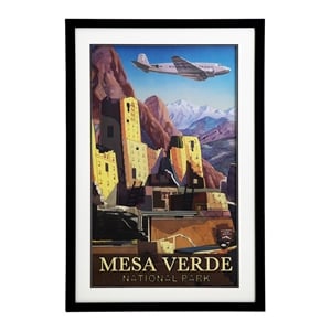 Yosemite Home Decor 'Mesa Verde' Glass 3D Collage Wall Art in Multi-Color