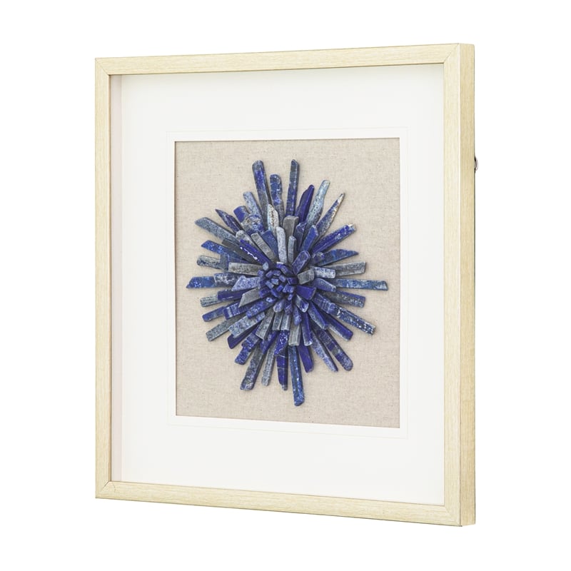 Yosemite Home Decor 'Rock of Luck & Happiness' Glass Shadowbox in Multi-Color