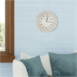 Yosemite Circular Skip Movement Wall Clock Distressed White Frame