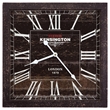 Yosemite Home Decor 'Square Skip Movement' Wood Wall Clock in Gray and Black