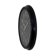 Yosemite Circular Iron Wall Clock Black with Distressed Iron Frame