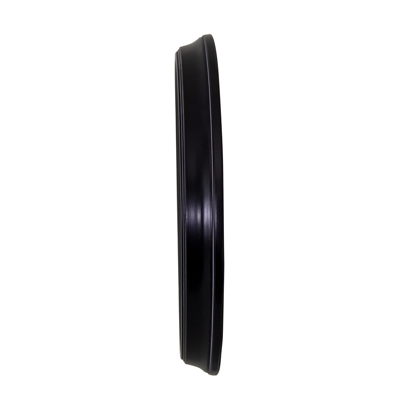Yosemite Circular Iron Wall Clock Black with Distressed Iron Frame