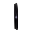 Yosemite Circular Iron Wall Clock Black with Distressed Iron Frame