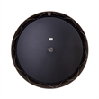 Yosemite Circular Iron Wall Clock Black with Distressed Iron Frame