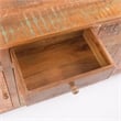 Yosemite Home Decor Solid Mango Wood Storage Console in Natural