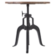 Yosemite Home Decor Cast Iron & Mango Wood Pub Table in Black/Natural