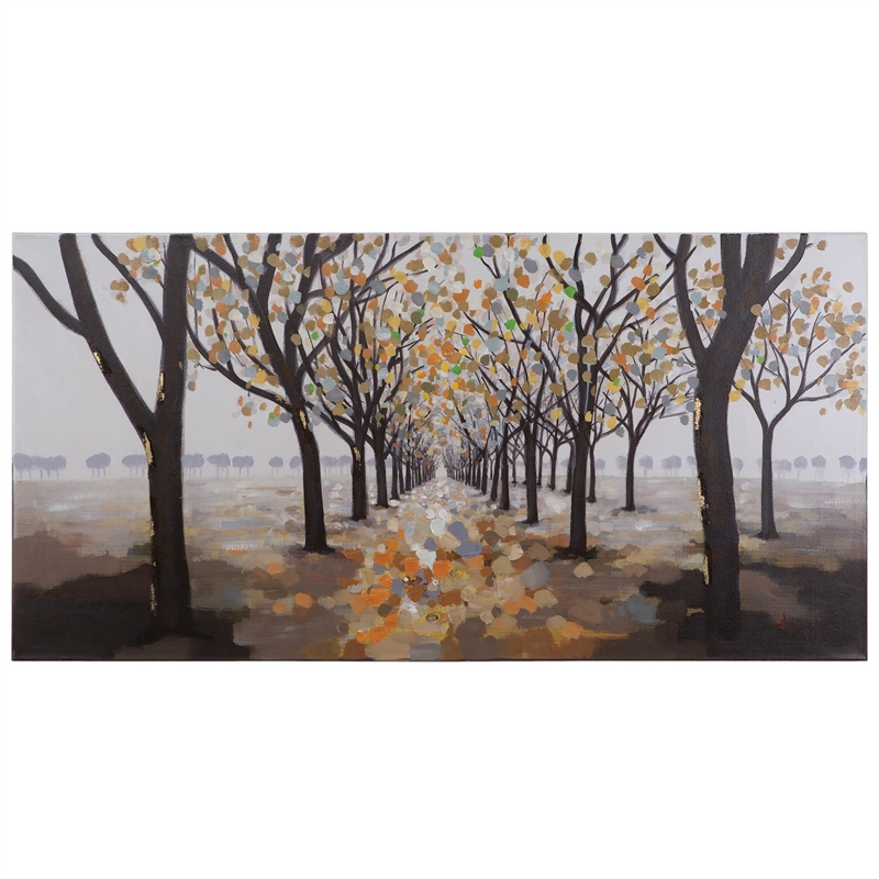 Yosemite Home Decor 'Pathway' Fabric Canvas in Multi-Color