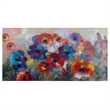 Yosemite Home Decor 'Flower Garden' Fabric Canvas in Multi-Color