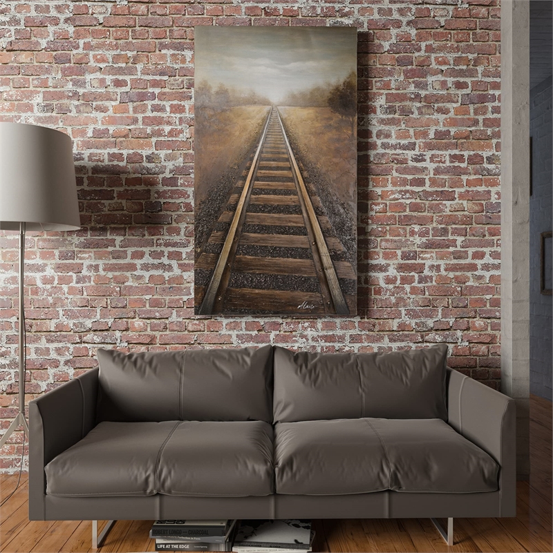 Yosemite 'Vanishing Into The Distance' Fabric Canvas in Multi-Color