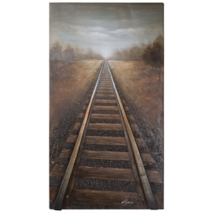 Yosemite 'Vanishing Into The Distance' Fabric Canvas in Multi-Color
