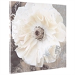 Yosemite Home Decor 'Blooming Softly I' Fabric Canvas in Multi-Color