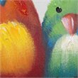 Yosemite Home Decor 'Birds on a Wire I' Fabric Canvas in Multi-Color