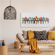 Yosemite Home Decor 'Birds on a Wire I' Fabric Canvas in Multi-Color