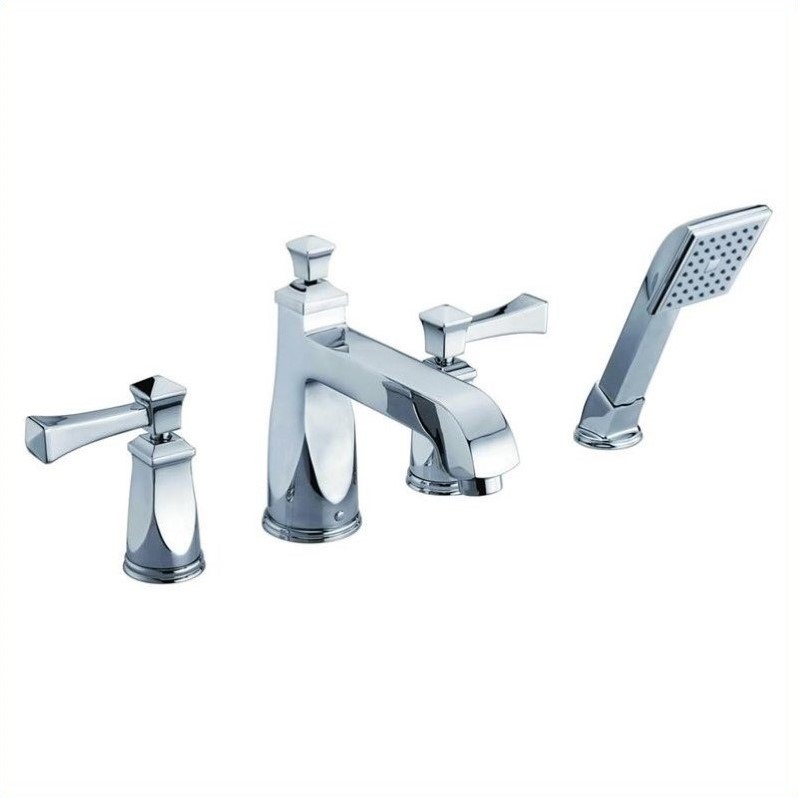 Yosemite Roman Tub Faucet With Hand Held Shower In Polished Chrome