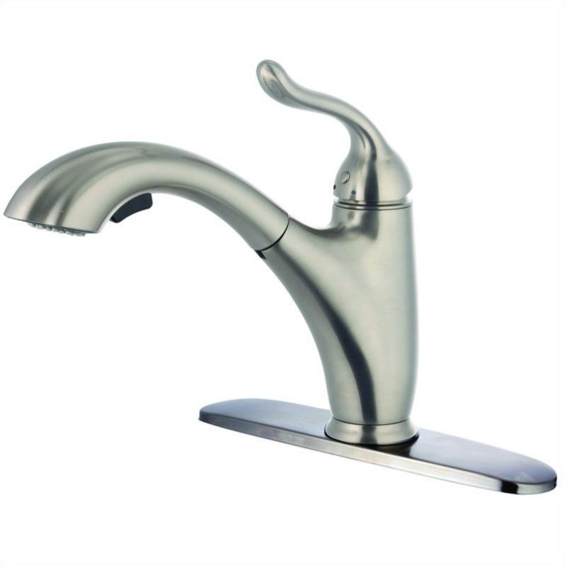 Yosemite Kitchen Faucet With Pull Out Sprayer In Brushed Nickel