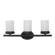 Yosemite Home Decor Columbia Rock 3 Lights Vanity Lights in Oil Rubbed Bronze