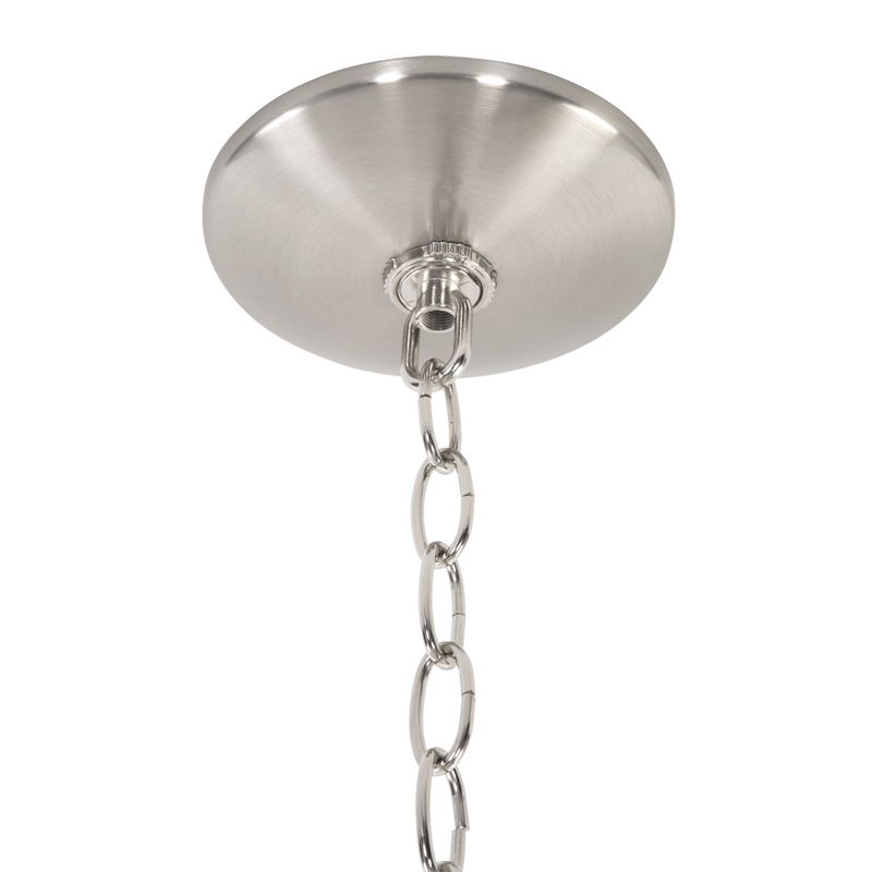 Yosemite Home Decor Alta Peak 3 Light Bowl Chandelier in Satin Steel