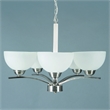 Yosemite Home Decor Alta Peak 5 Light Chandelier in Satin Steel