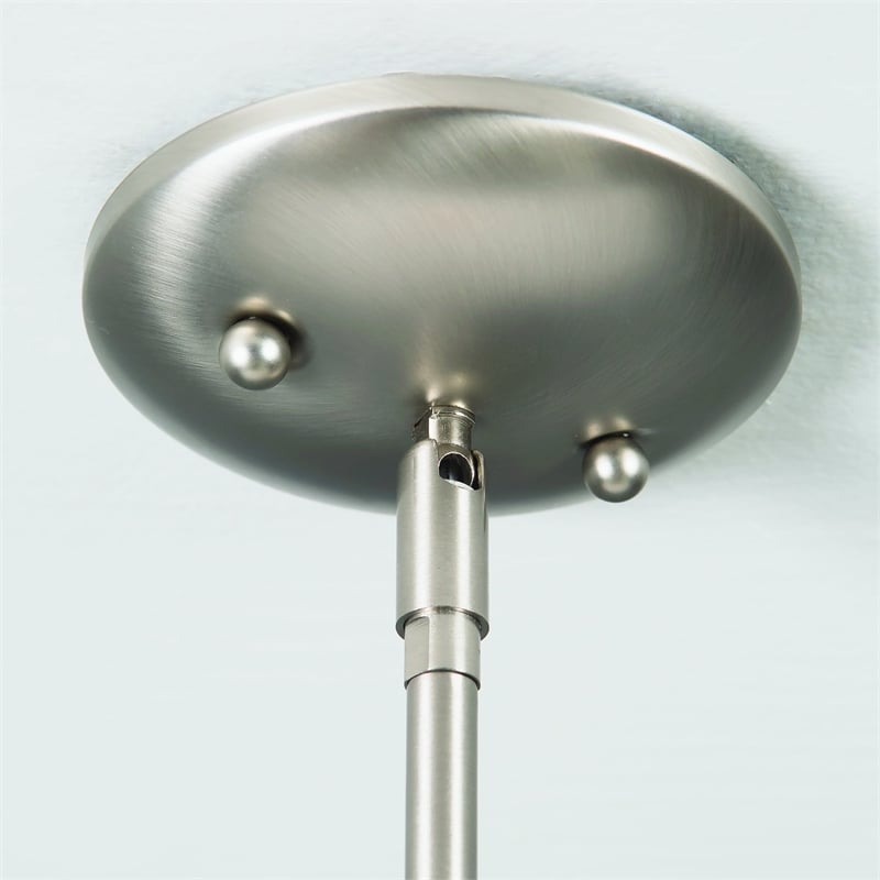 Yosemite Home Decor Mirror Lake 1 Light Mini Pendant in Brush Nickel