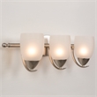 Yosemite Home Decor Mirror Lake 3 Lights Vanity Lights in Brush Nickel