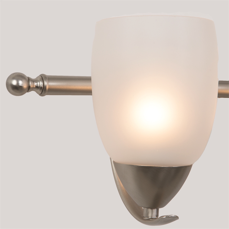 Yosemite Home Decor Mirror Lake 3 Lights Vanity Lights in Brush Nickel